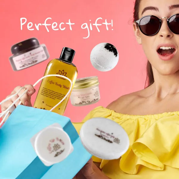Bath and Spa Gift Set for Coffee Lovers
