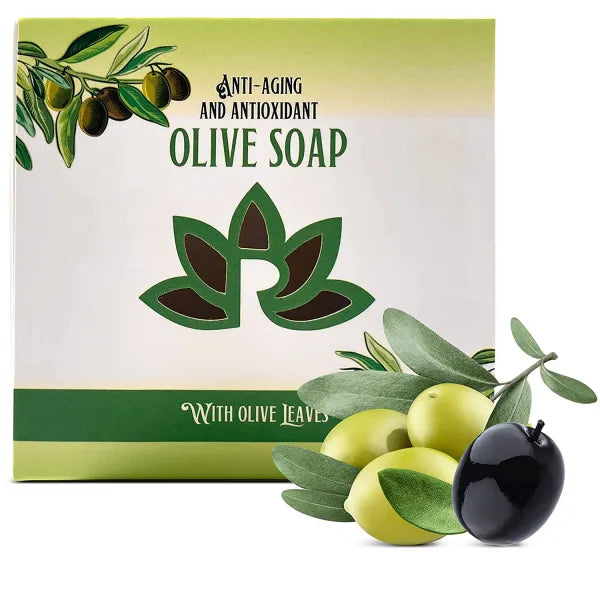 Natural Soap Bar with Olive Oil and Olive Leaves