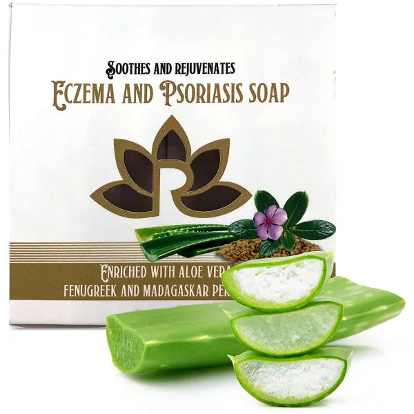 Natural Eczema and Psoriasis Soap Bar - Aloe Vera Periwinkle