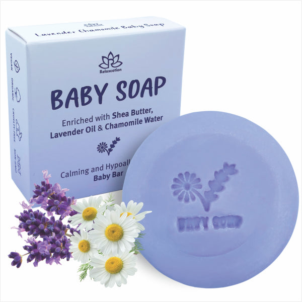 Lavender Chamomile Baby Soap Bars Set of 6