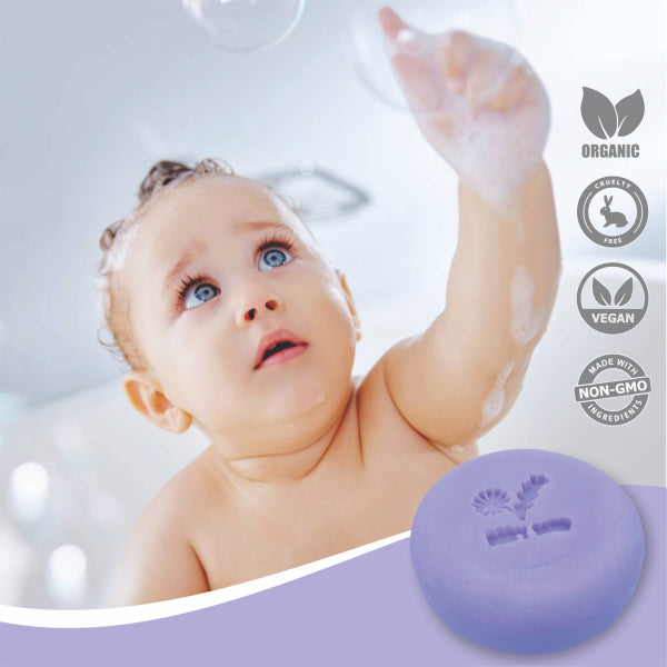 Lavender Chamomile Baby Soap Bars Set of 3