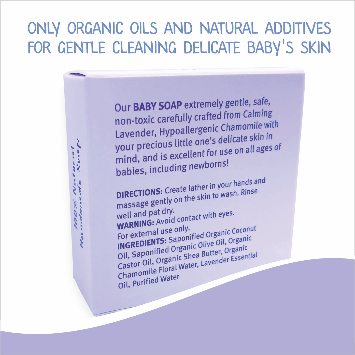 Lavender Chamomile Baby Soap Bars Set of 6