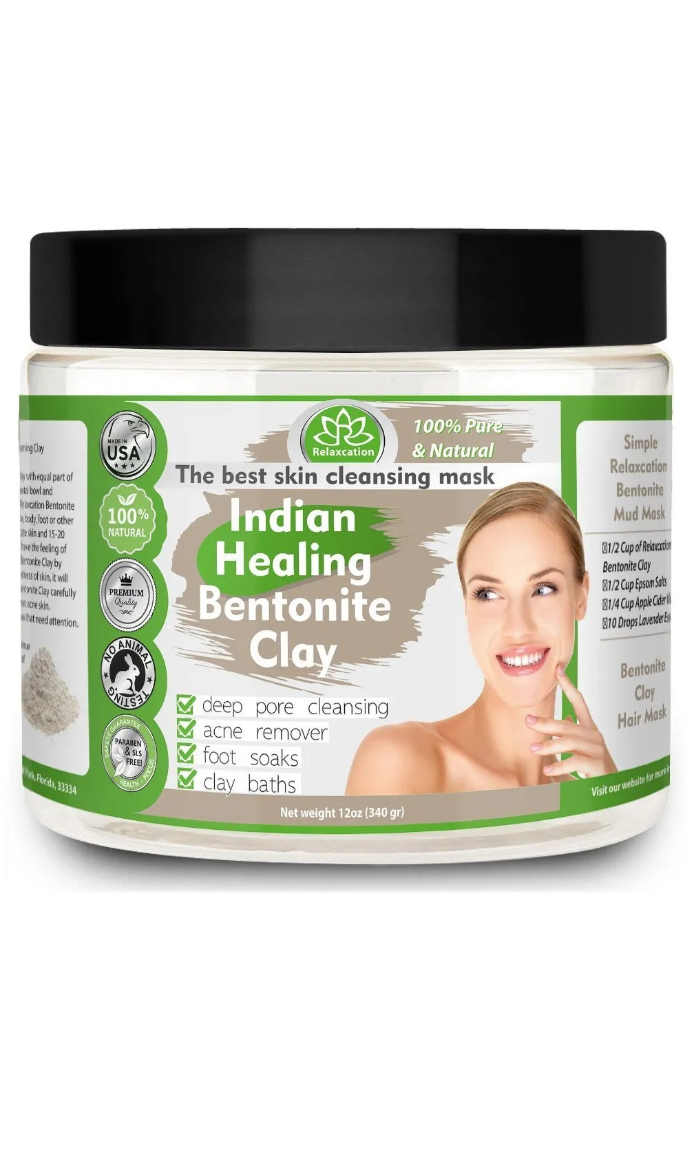 Pure Indian Healing Bentonite Clay