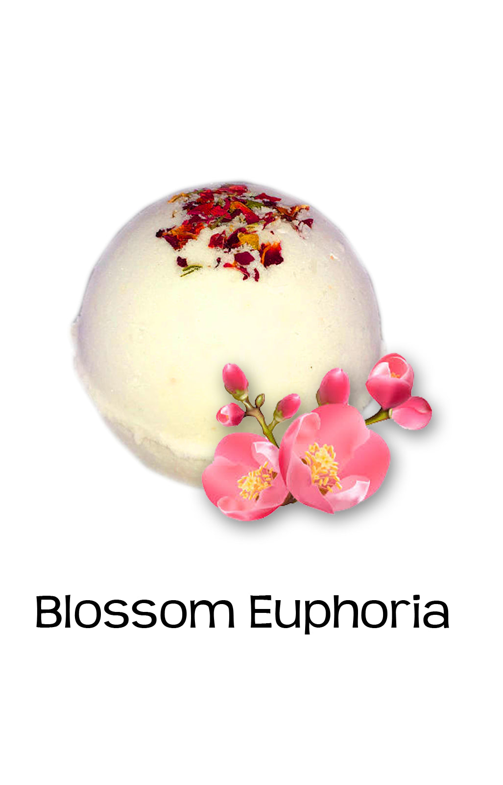 "Blossom Euphoria" Organic Bath Bomb in kraft box - 5 oz
