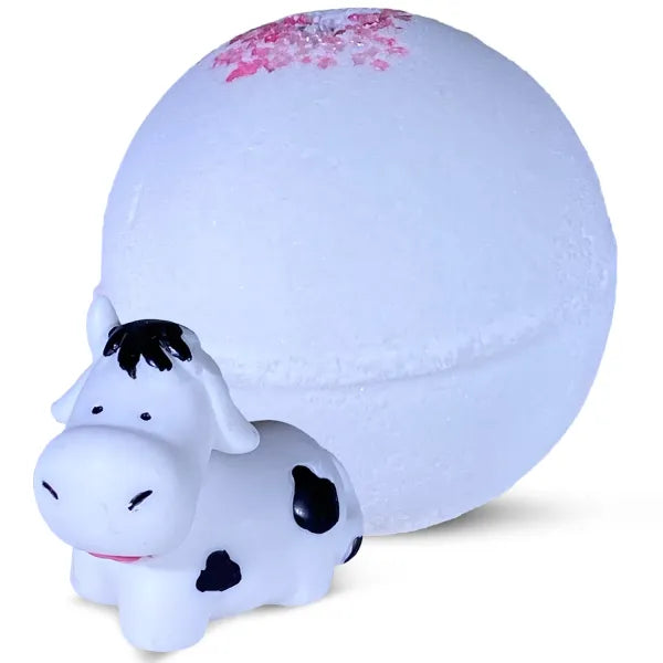 Cute Cow Toy Bath Bomb for Kids with Surprise Inside