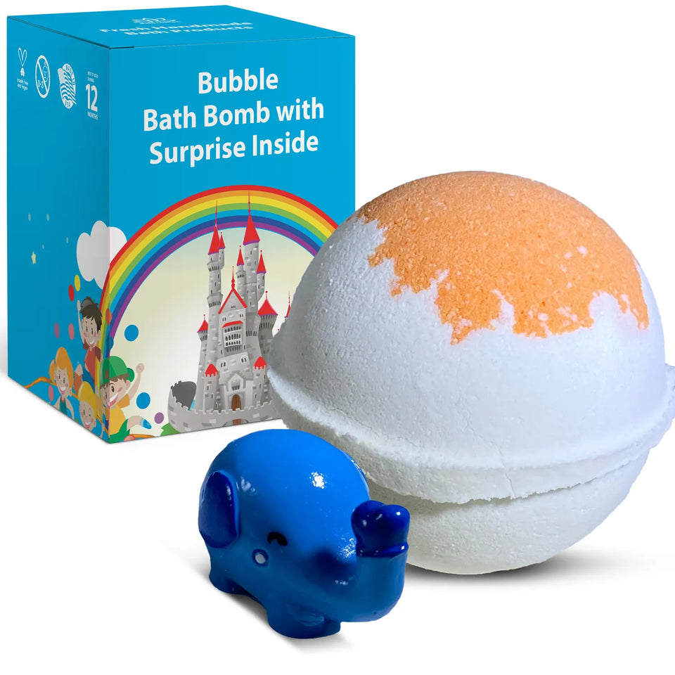 Cute Elephant Toy Bath Bomb for Kids with Surprise Inside