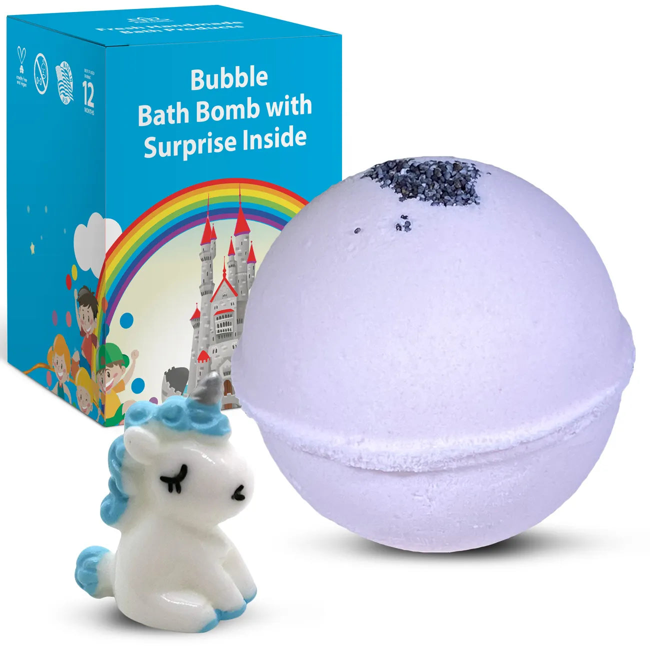 Cute Unicorn Toy Bath Bomb for Kids with Surprise Inside
