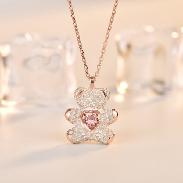 Jewelry Bath Bomb with CUTE BEAR Necklace Inside