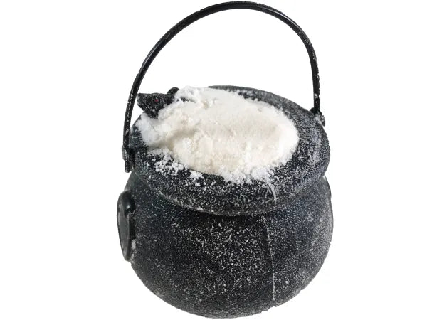 Witches Brew Cauldron White Autumn Spice Bath Bomb - Surprise Scary Toy Inside