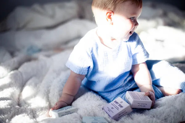 Lavender Chamomile Natural Baby Soap Bar for Kids - Calming and Relaxing