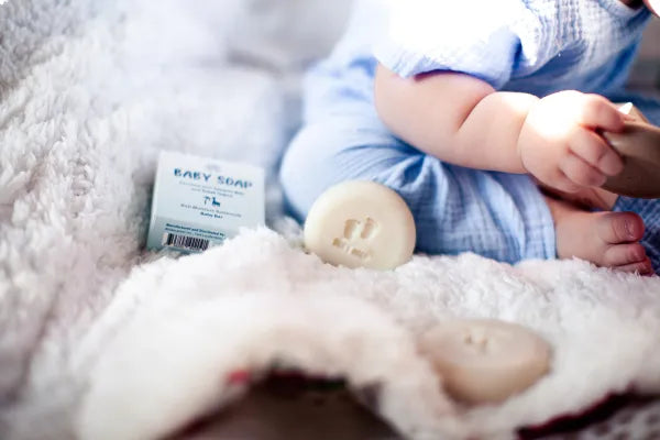 Unscented Baby Soap Bar - Only 4 Ingredients (3 Pack)