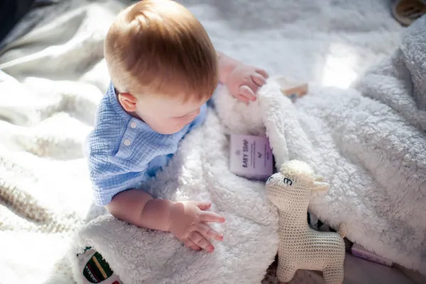 Lavender Chamomile Natural Baby Soap Bar for Kids - Calming and Relaxing