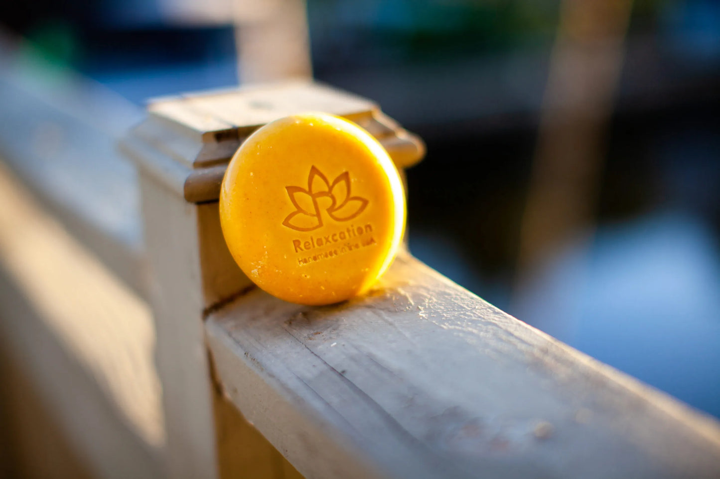 Natural Soap Bar with Lemongrass Leaves and Lemon Peel