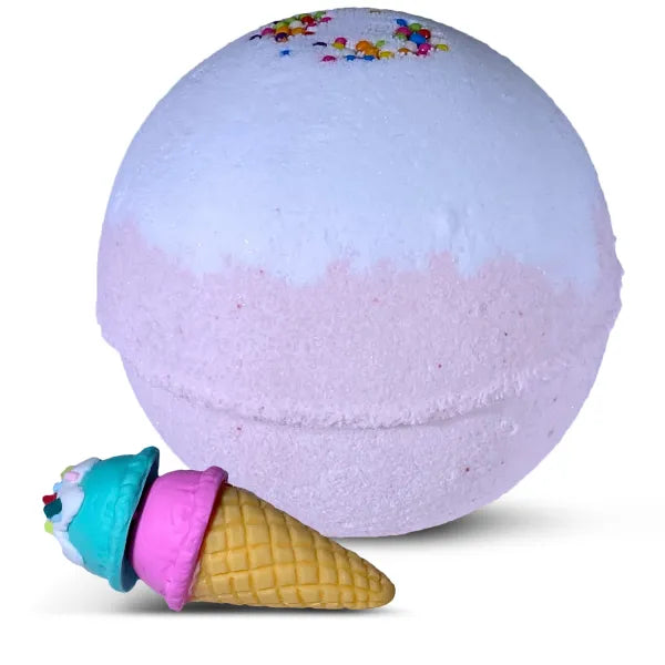 ICE CREAM Toy Bath Bomb for Kids with Surprise Inside