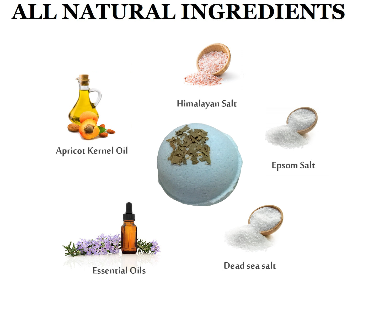 "Eucalyptus" Organic Bath Bomb in kraft box - 5 oz