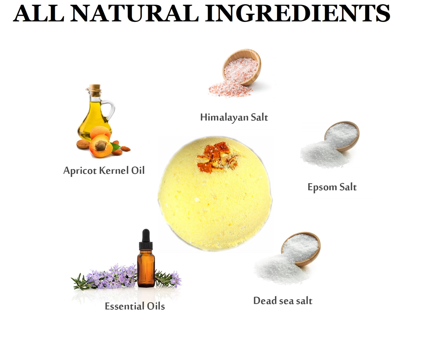 "Mango-Papaya" Organic Bath Bomb in kraft box - 5 oz