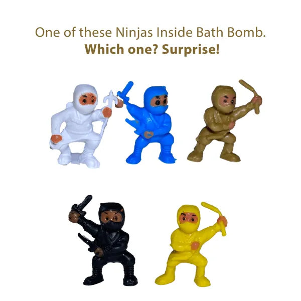 Ninja Toy Bath Bomb for Kids with Surprise Inside