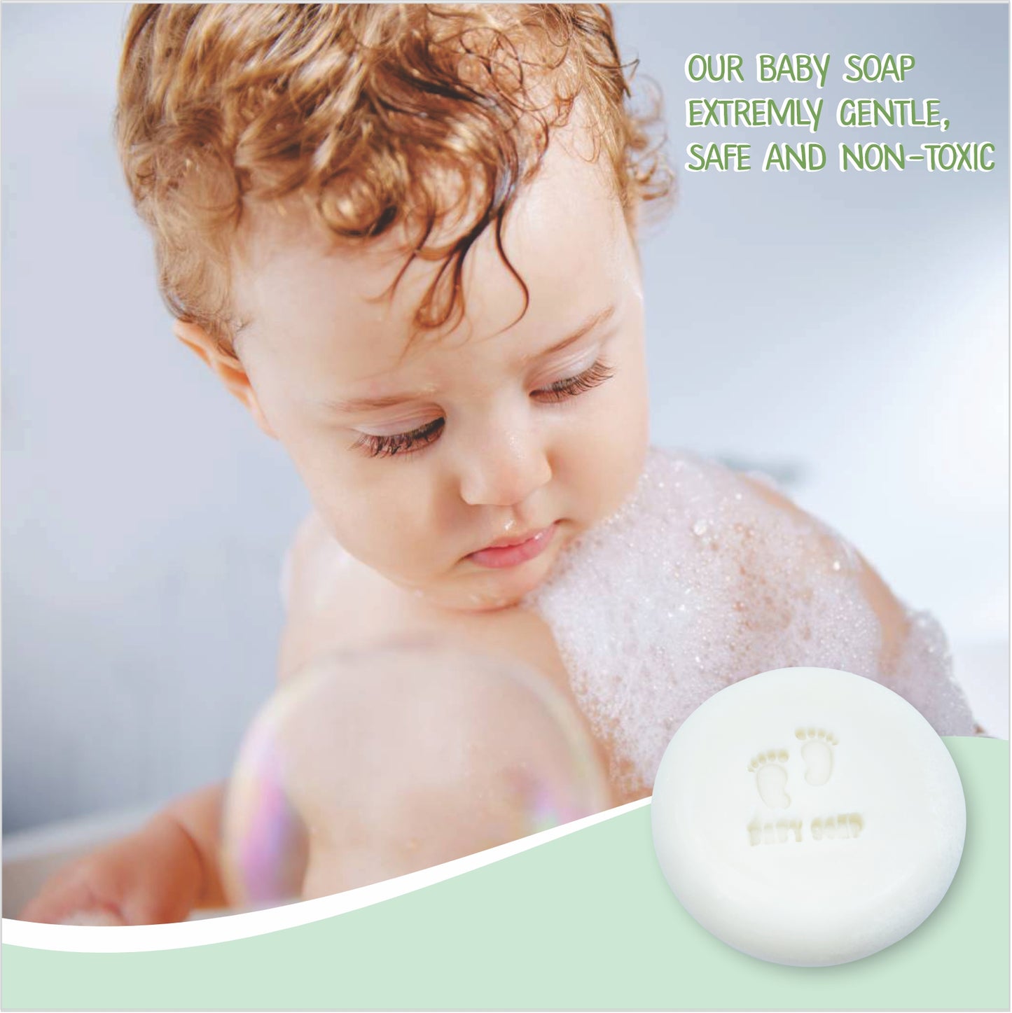 Unscented Pure Baby Soap Bar for Sensitive Skin