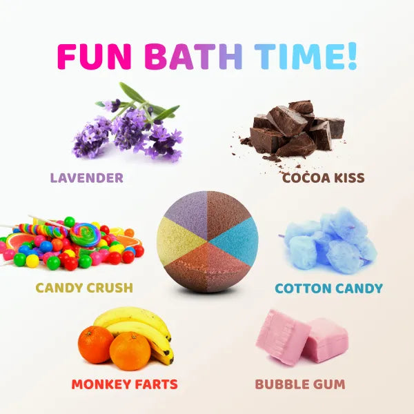 Bath Bombs with BEACH Toys Inside