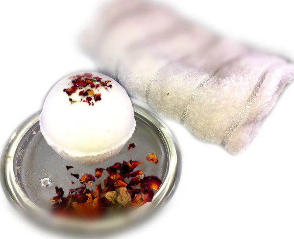 "Blossom Euphoria" Organic Bath Bomb in kraft box - 5 oz