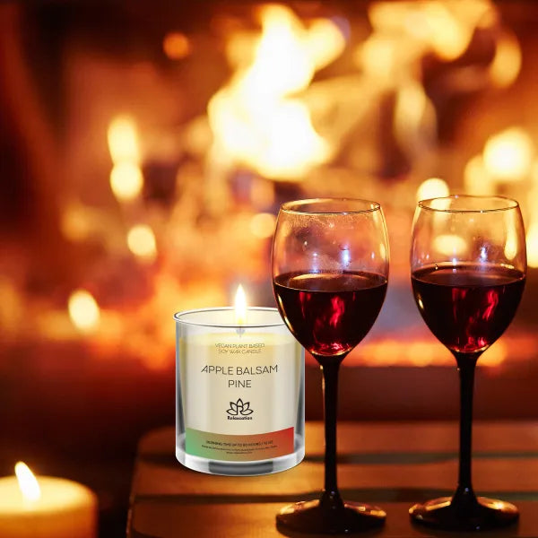 APPLE BALSAM Soy Wax Candle in Glass Jar (10 oz)
