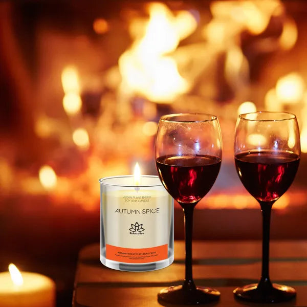 AUTUMN SPICE Soy Wax Candle in Glass Jar (10 oz)