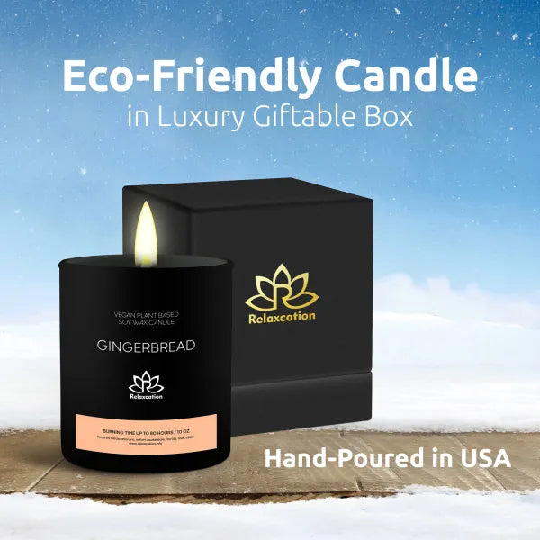 GINGERBREAD Soy Wax Candle in Glass Jar (10 oz)