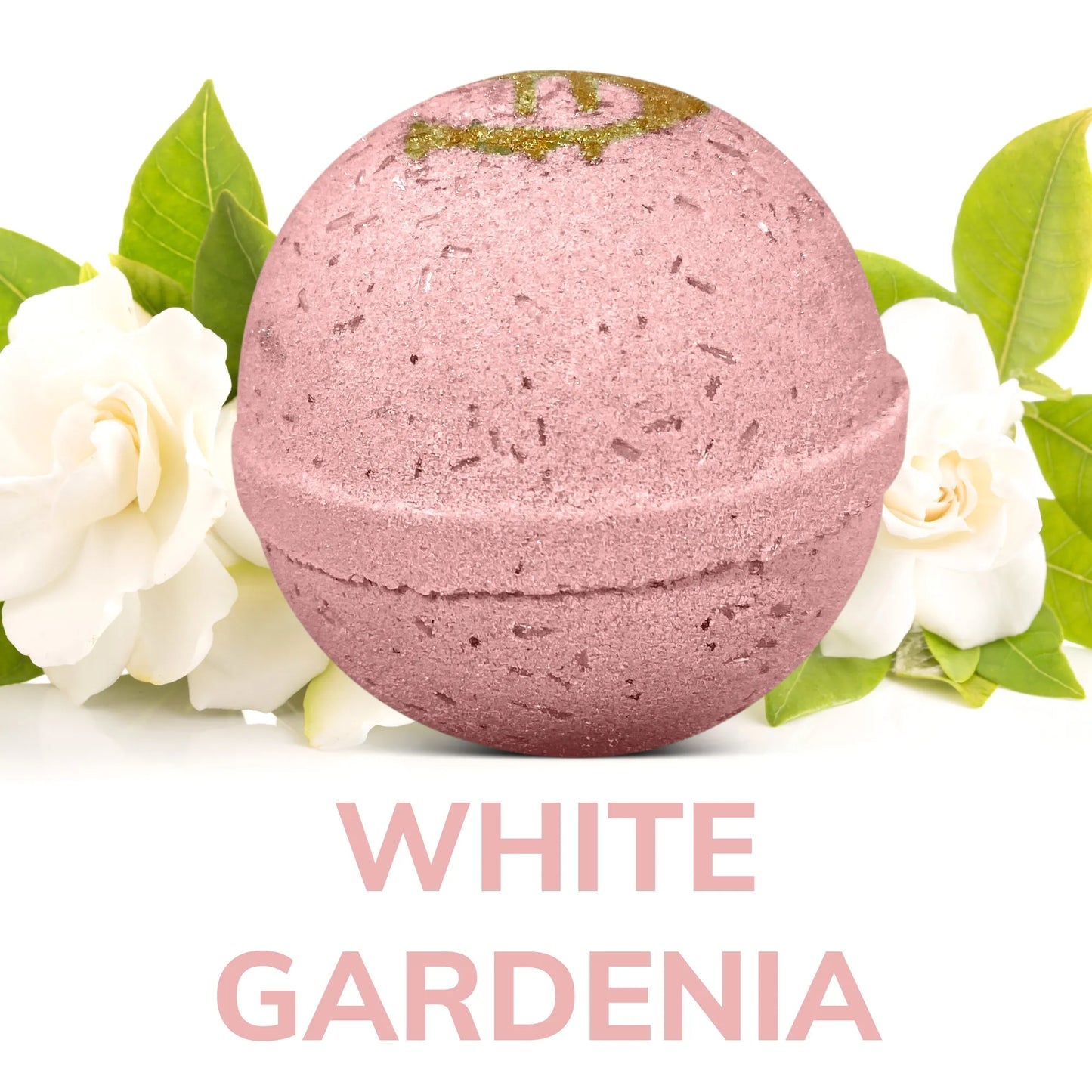 Pink Bath Bomb with Real Money Inside "White Gardenia"