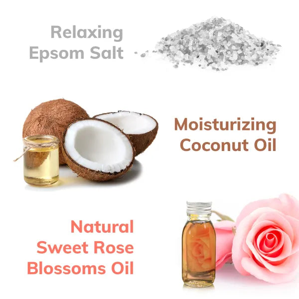 Blue Bath Bomb with Real Money Inside "BE Delicious Blossom"