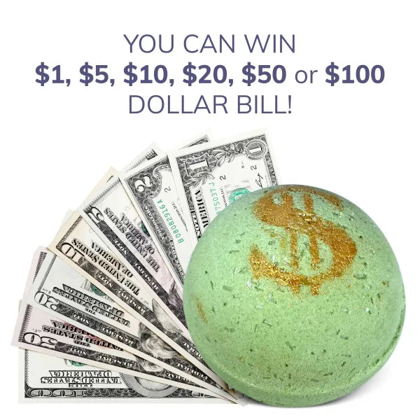 ACAI Berries and Satin Bath Bomb with Money Surprise - Prize up to $100