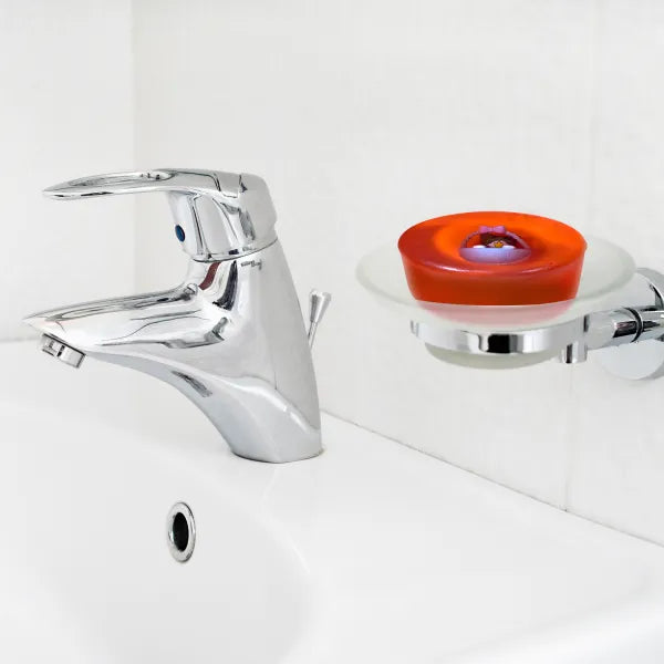 Strawberry Soap Bar with CAT IN THE BASKET Toy Inside