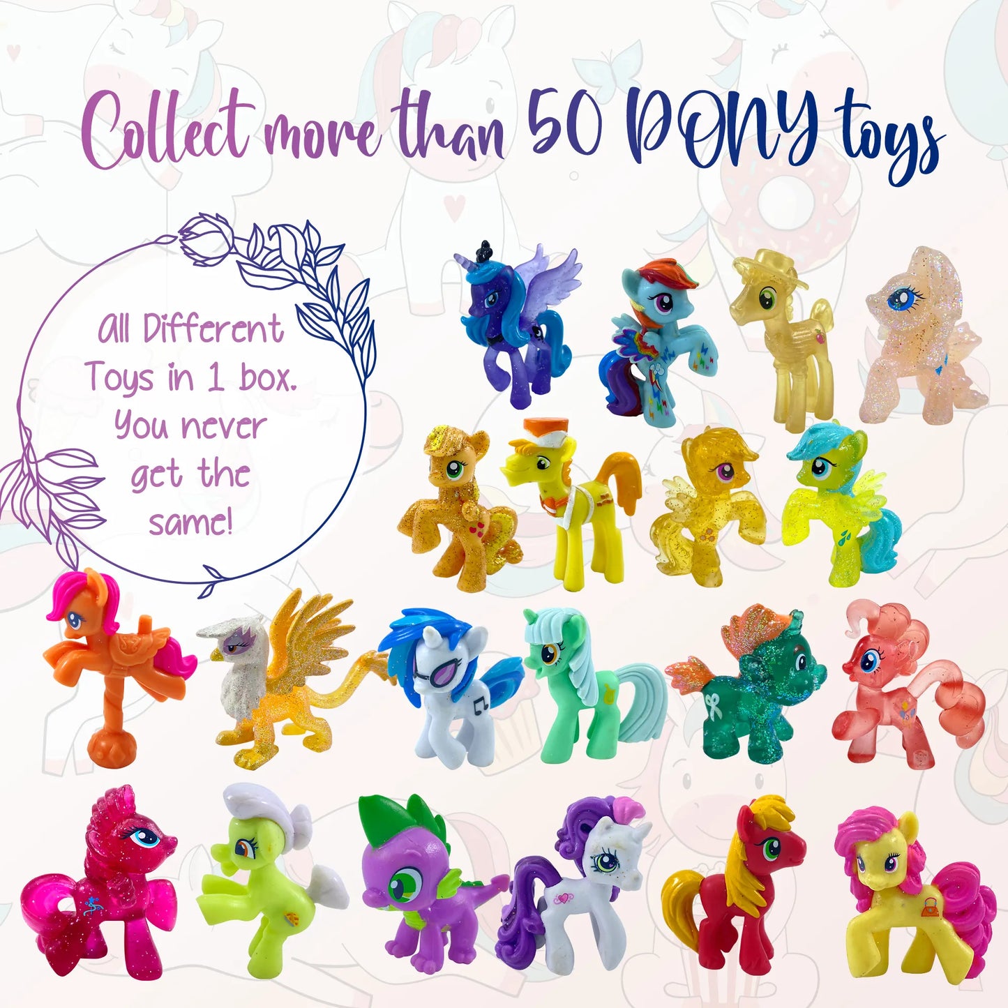 3 Big Bath Bombs for Kids with PONY Toys Inside