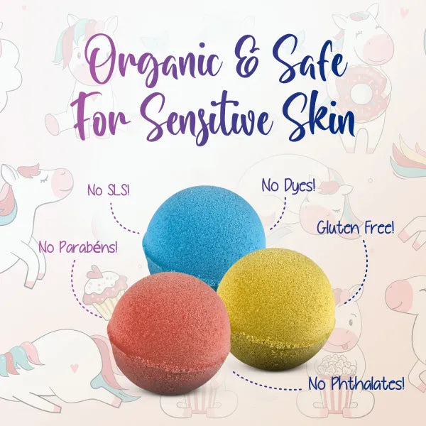 3 Big Bath Bombs for Kids with PONY Toys Inside