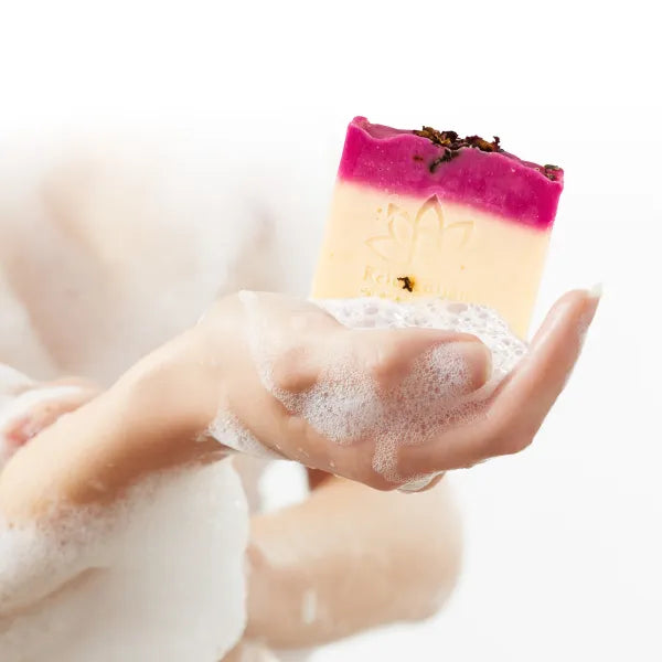 Natural Soap Bar with Kaolin Clay and Rose Water