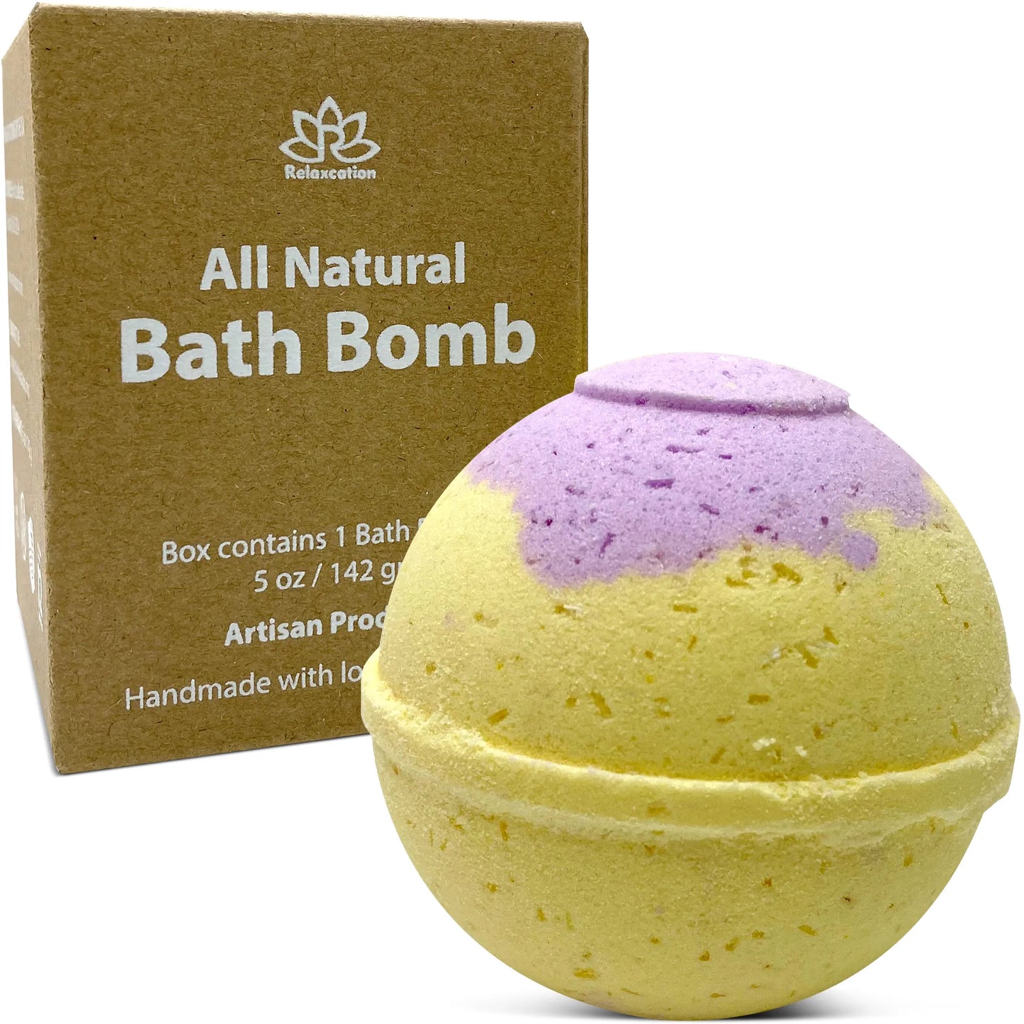 "Citrus and Sage" Organic Bath Bomb in kraft box - 5 oz