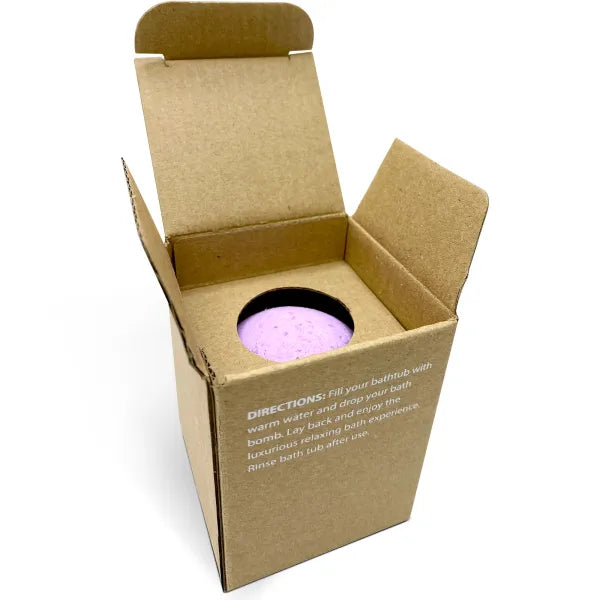 "Citrus and Sage" Organic Bath Bomb in kraft box - 5 oz