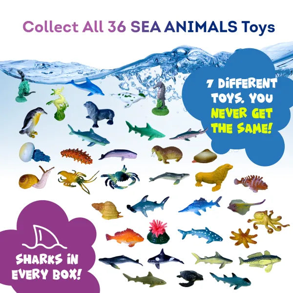 Bath Bombs for Kids with Surprise Sea Animals Toys Inside
