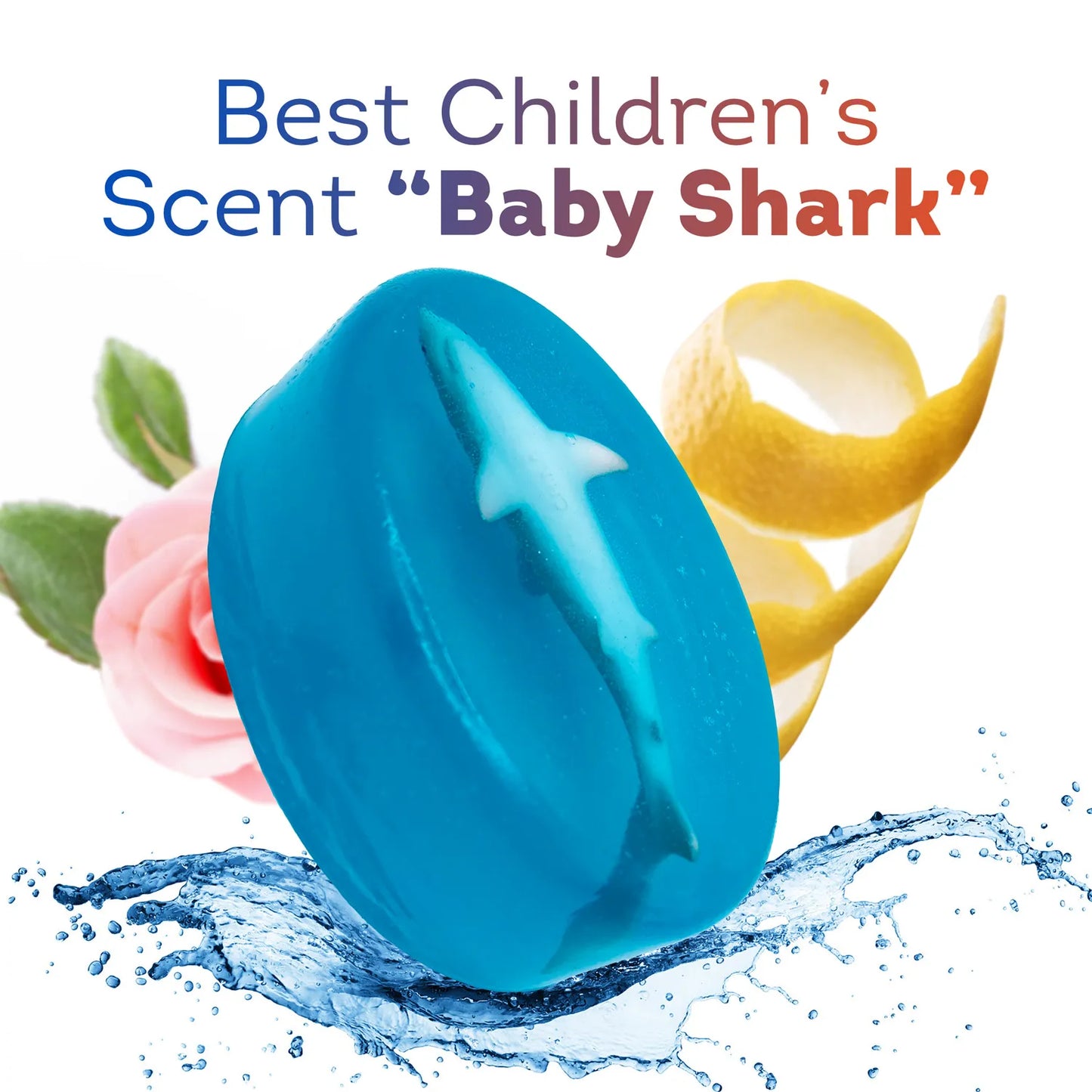 Baby Shark Soap Bar For Kids With SEA ANIMAL Toy Inside