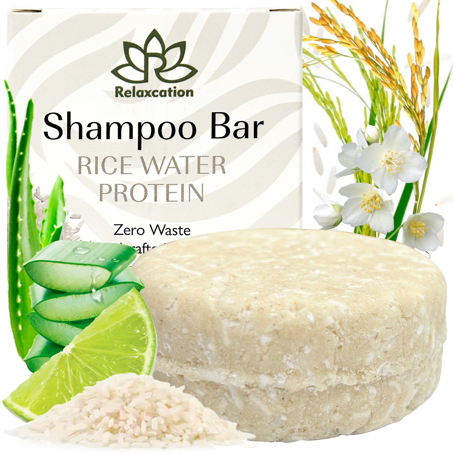 RICE WATER PROTEIN Shampoo Bar for Hair Growth