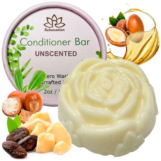 UNSCENTED Conditioner Bar for Moisturizing and Softening