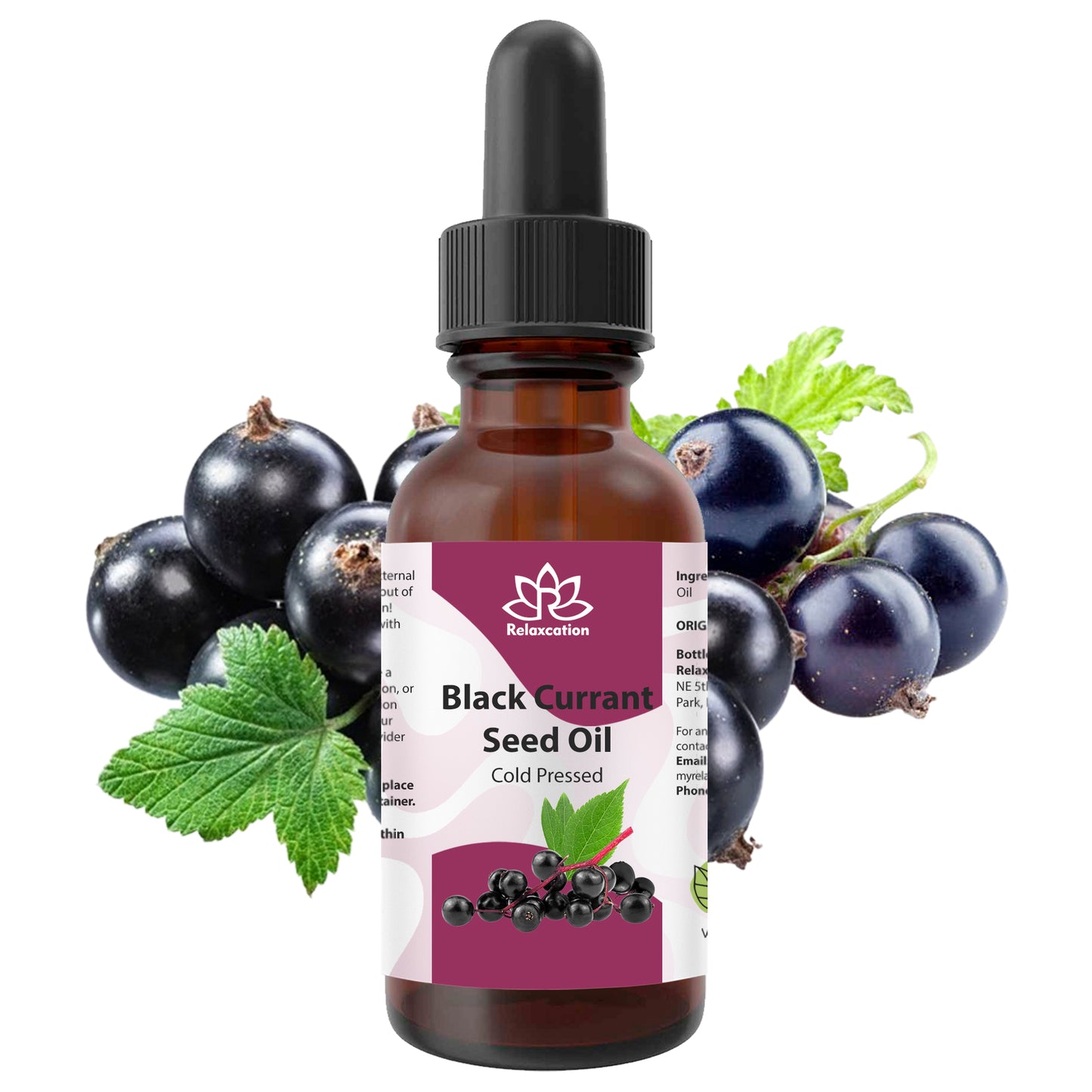 Pure Blackcurrant Seed Oil – 100% Botanical Cold-Pressed Oil for Skin & Hair