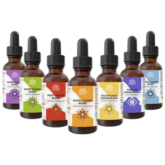 Chakra Essential Oil Blend Set – Complete 7 Chakras Collection