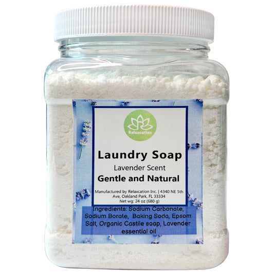 Natural Laundry Soap Detergent "Lavender" Effective Cleaning - 24oz