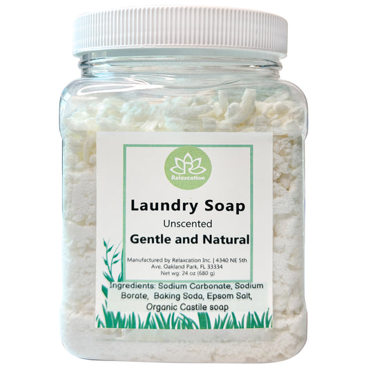 Natural Laundry Soap Detergent For Sensitive Skin Unscented - 24oz