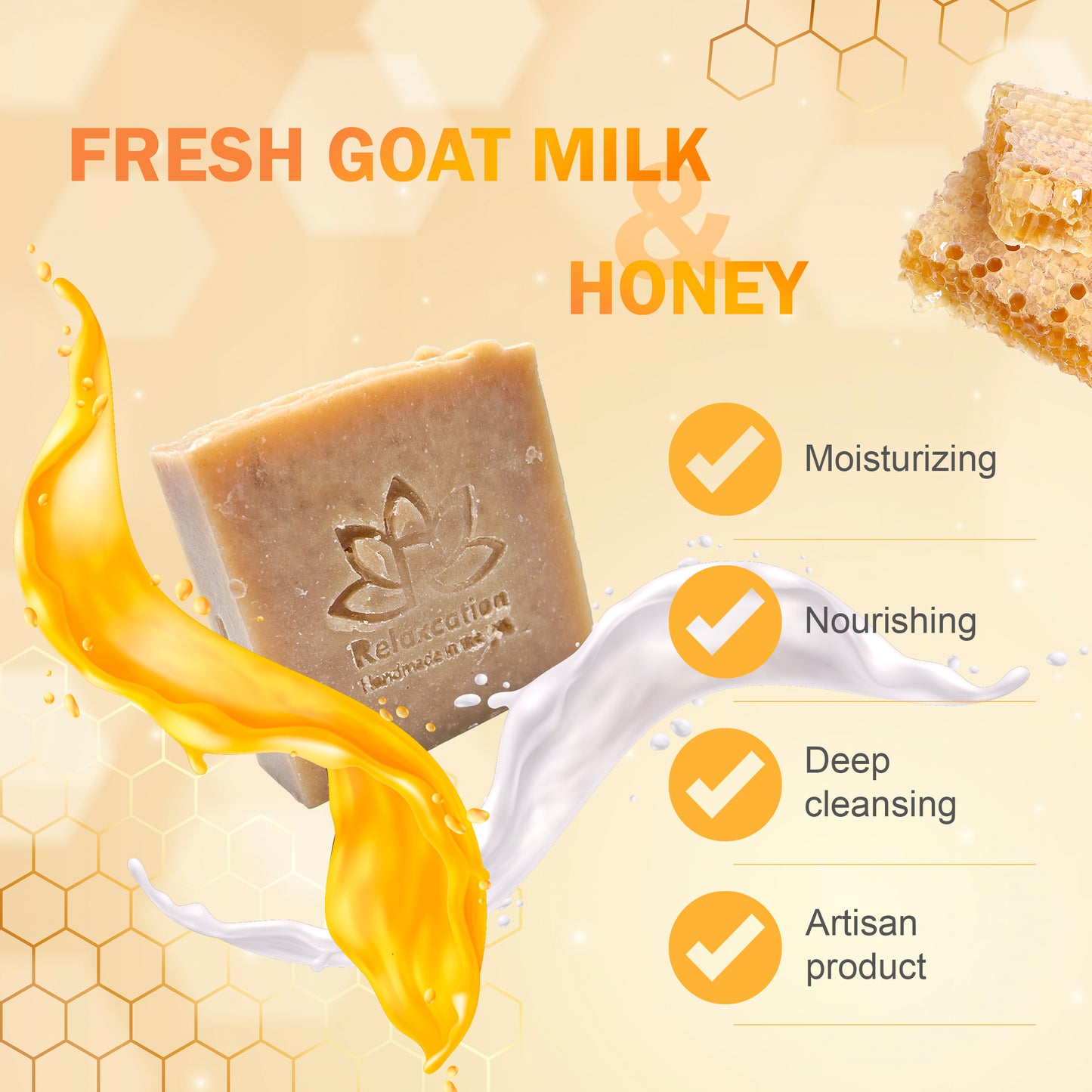 Goat Milk Natural Soap Bar - Calming and Hypoallergenic