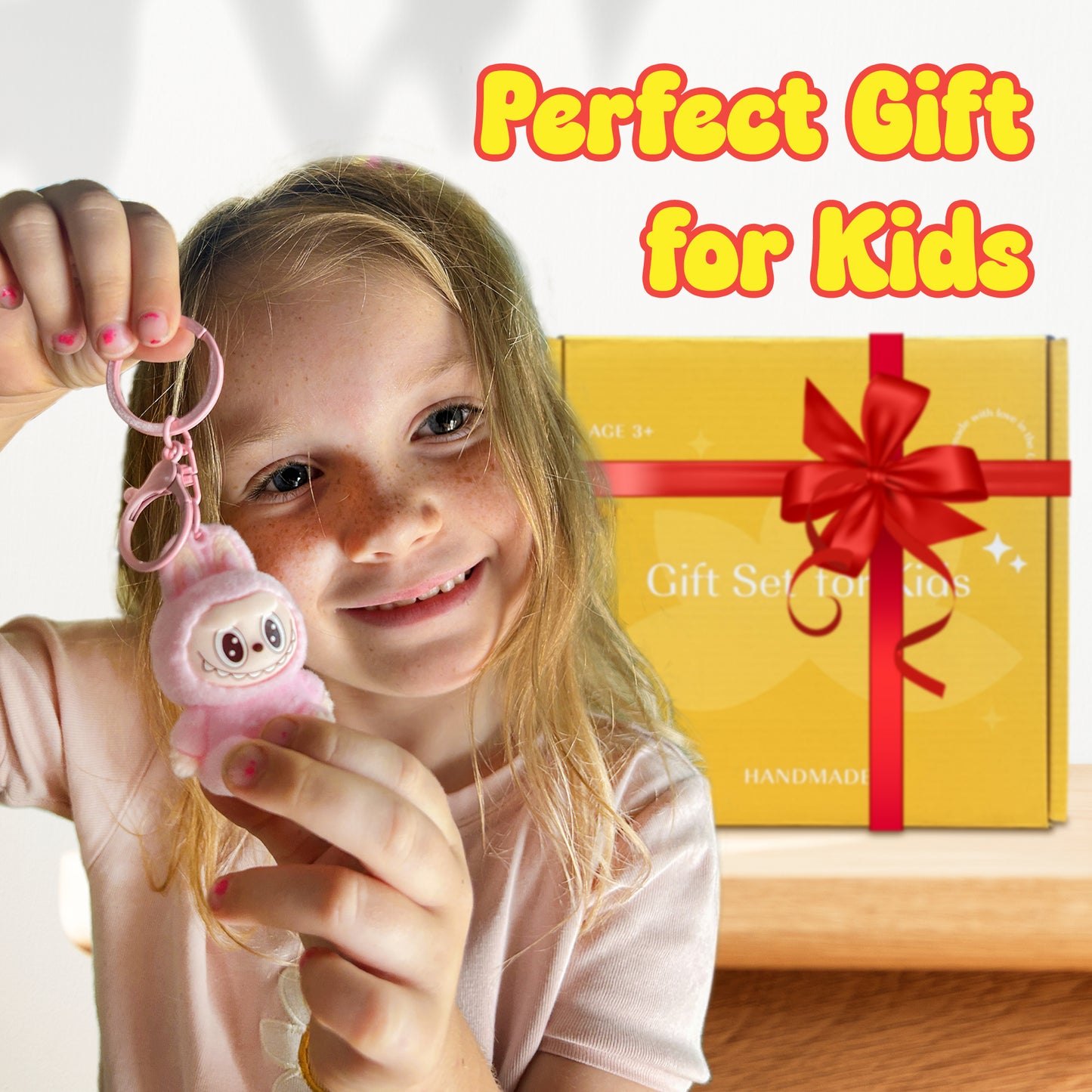 3 Big Bath Bombs for Kids with Labubu Toys Inside