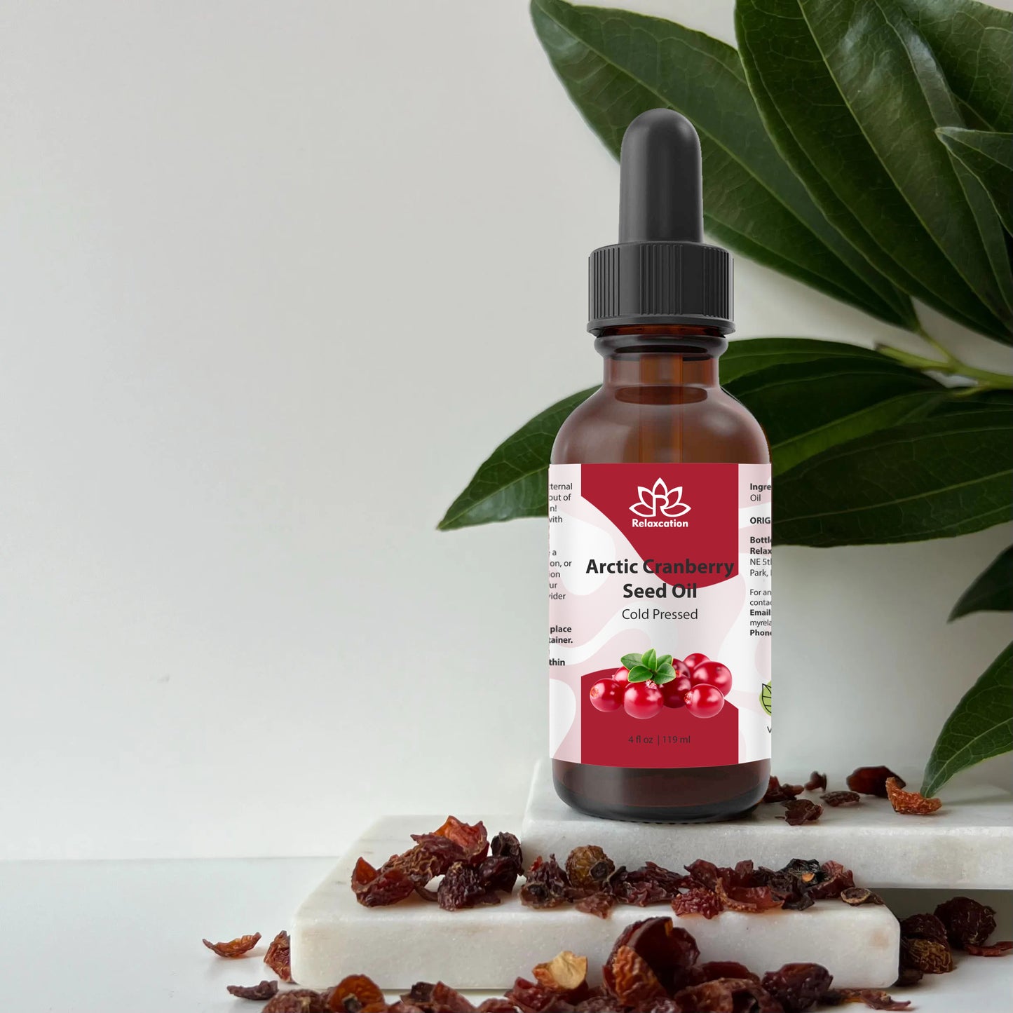 Arctic Cranberry Seed Oil Cold Pressed | Pure Vaccinium Macrocarpon Oil | Natural Facial Oil | Hair And Skin Carrier Oil Choose 0.5–4 oz