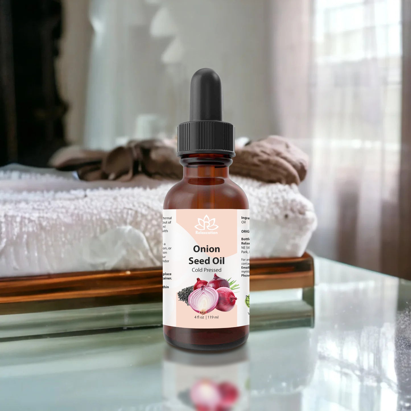Pure Onion Essential Oil – Cold Pressed Onion Oil, Allium Cepa Seed Oil - 100% Botanical Plant Oil Ayurvedic Natural Oil