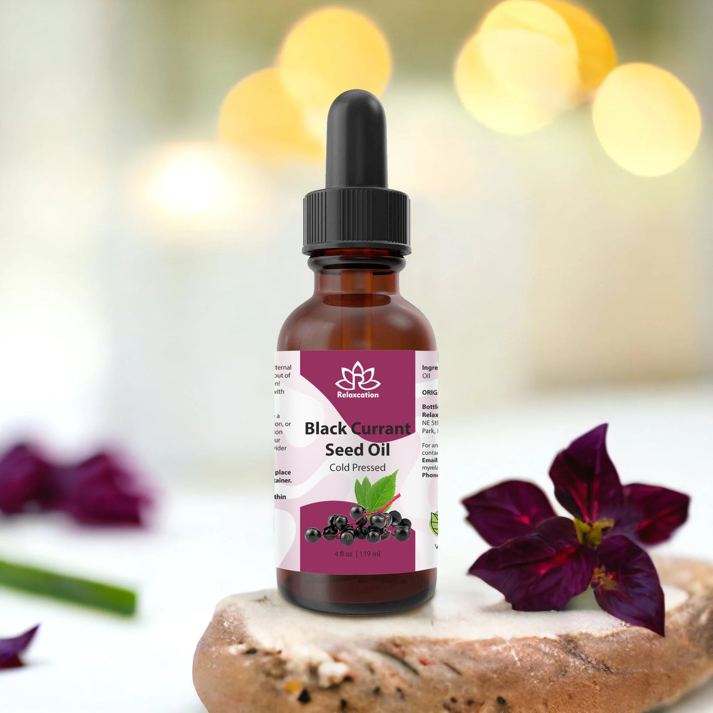 Pure Blackcurrant Seed Oil – 100% Botanical Cold-Pressed Oil for Skin & Hair