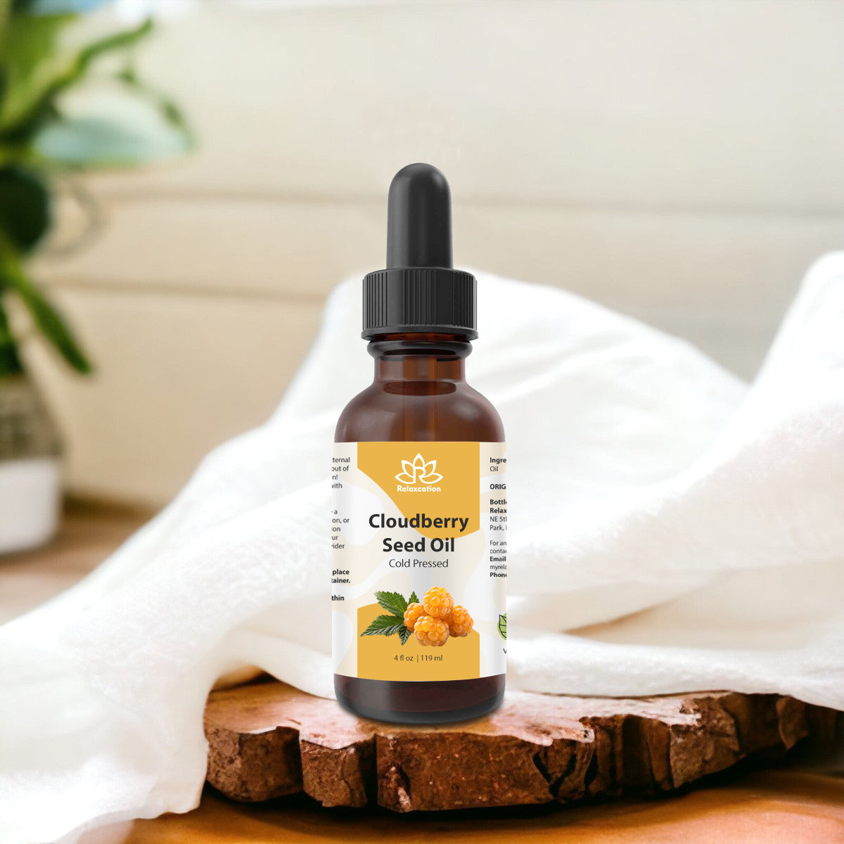 Pure Cloudberry Seed Oil Cold Pressed Botanical Oil | Nordic Inspired - - 0.5 fl oz / 1 fl oz / 2 fl oz / 4 fl oz